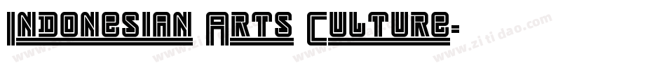 Indonesian Arts Culture字体转换